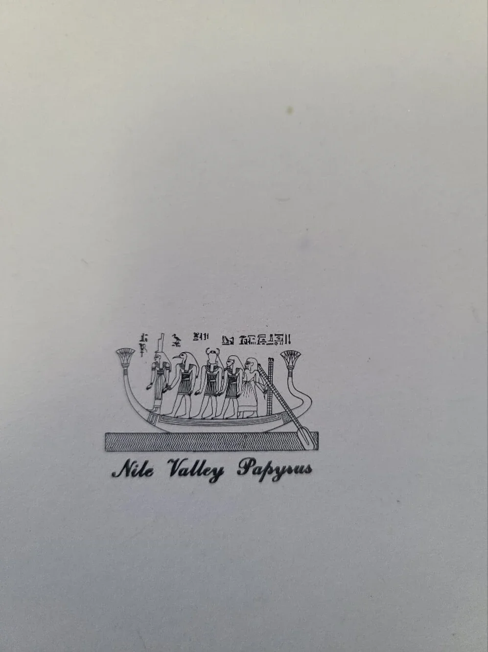 Vintage Nile Valley Papyrus Notepad - Map of Egypt Cover - Handmade Paper